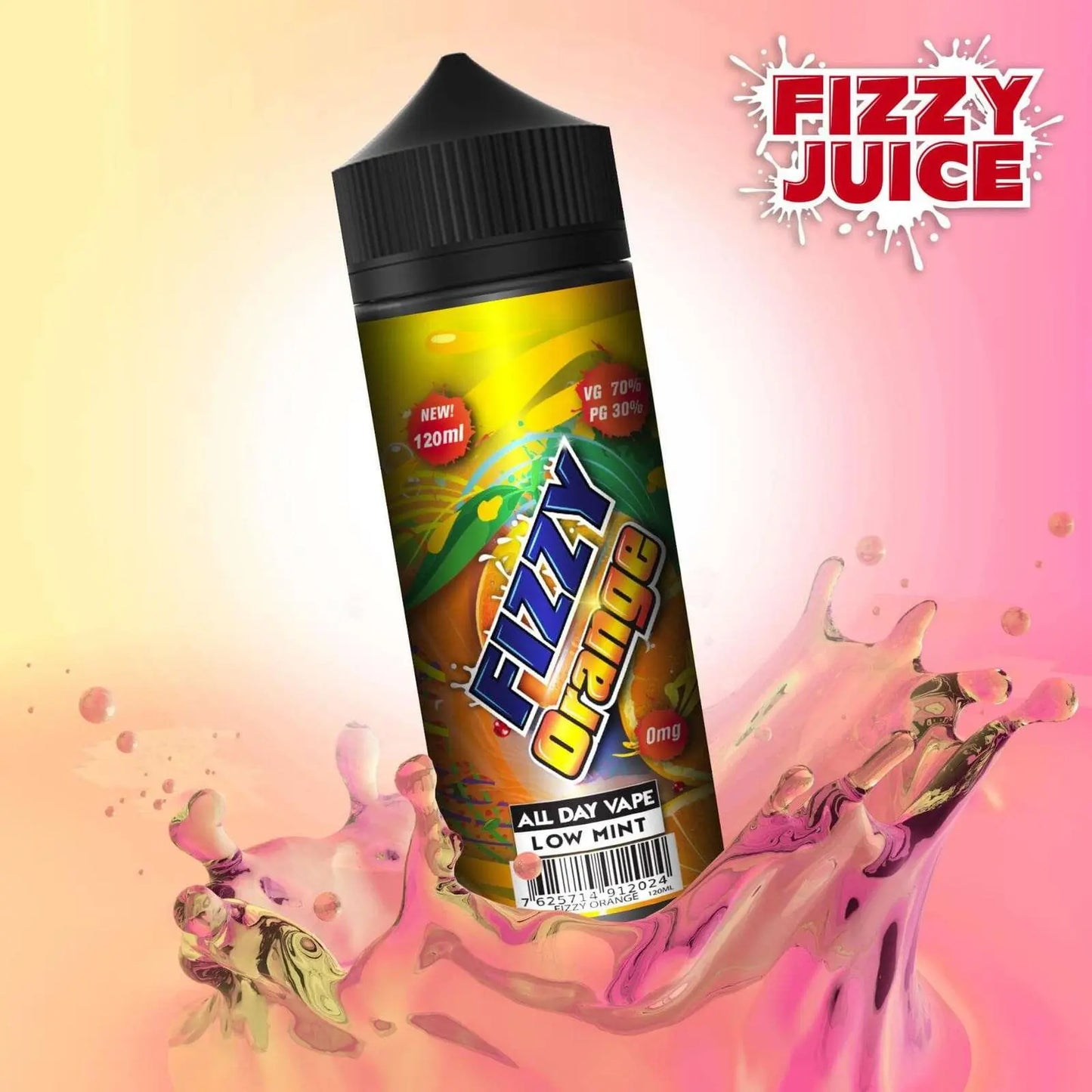 Orange Shortfill E-Liquid by Mohawk & Co Fizzy 100ml - Absolute Vape