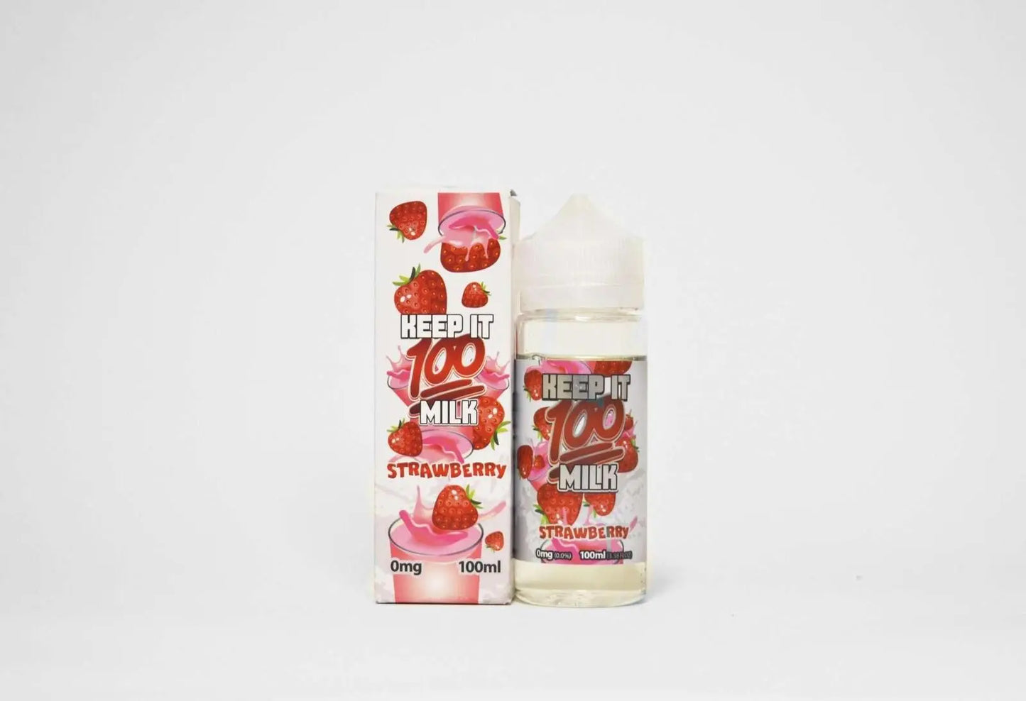 Keep It 100 E Liquid - Strawberry Milk - 100ml - Absolute Vape
