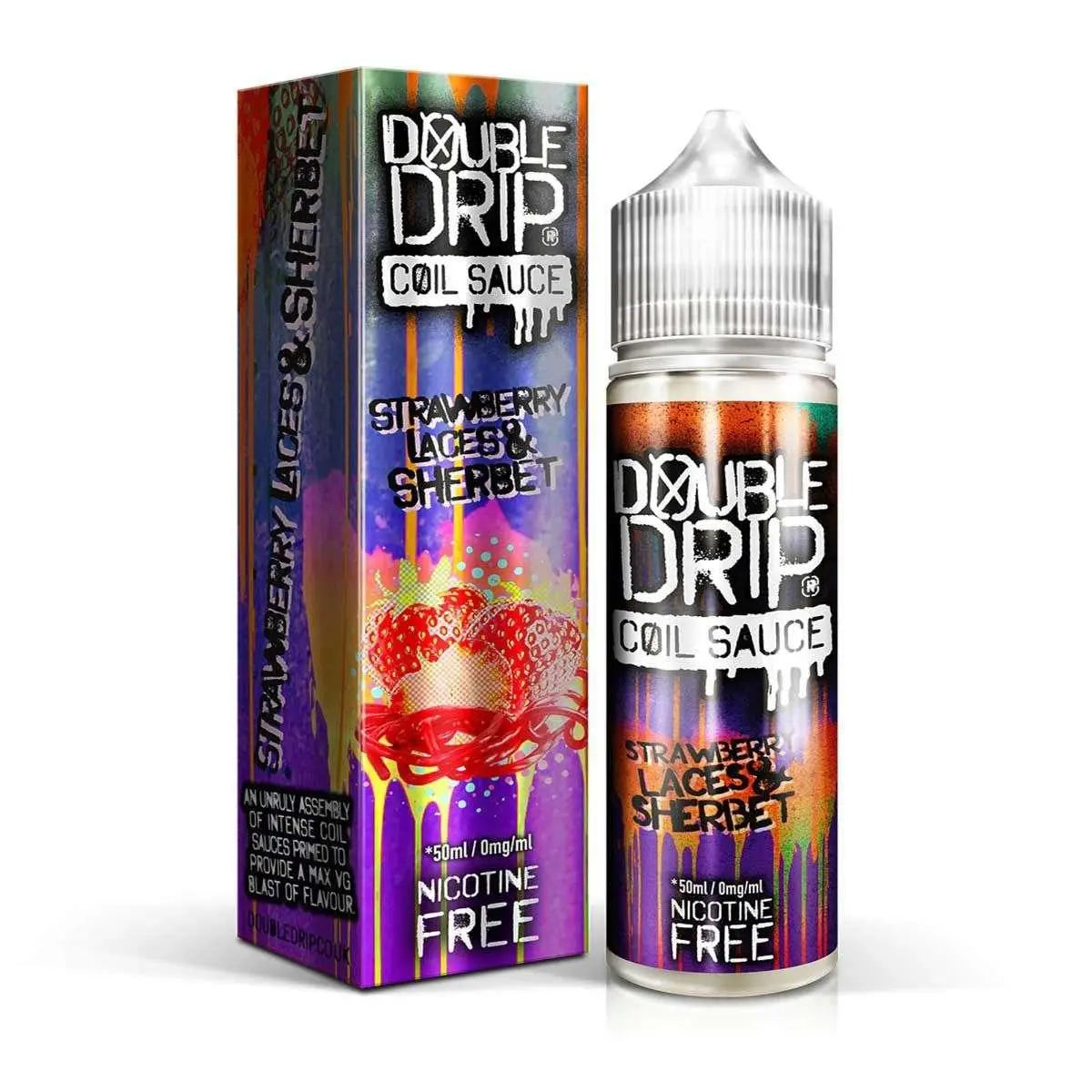 Double Drip E Liquid - Strawberry Laces & Sherbet - 50ml - Absolute Vape
