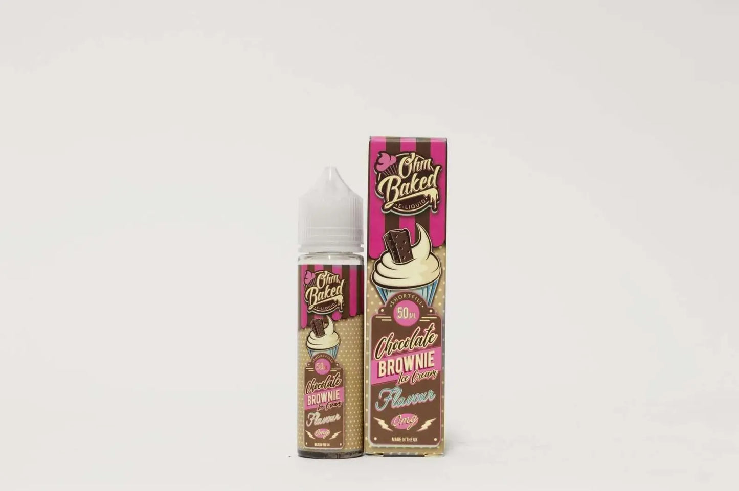 Ohm Baked E Liquid - Chocolate Brownie Ice Cream - 50ml - Absolute Vape