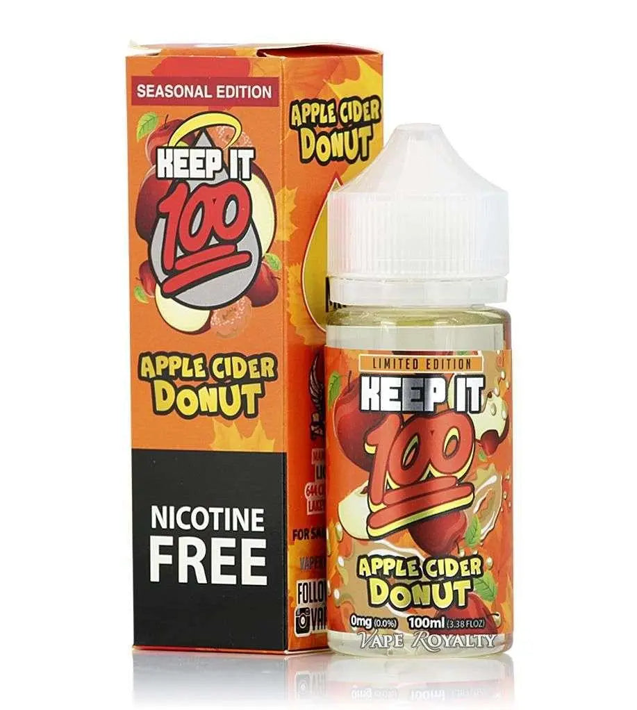 Keep it 100 E Liquid - Apple Cider Donut - 100ml - Absolute Vape