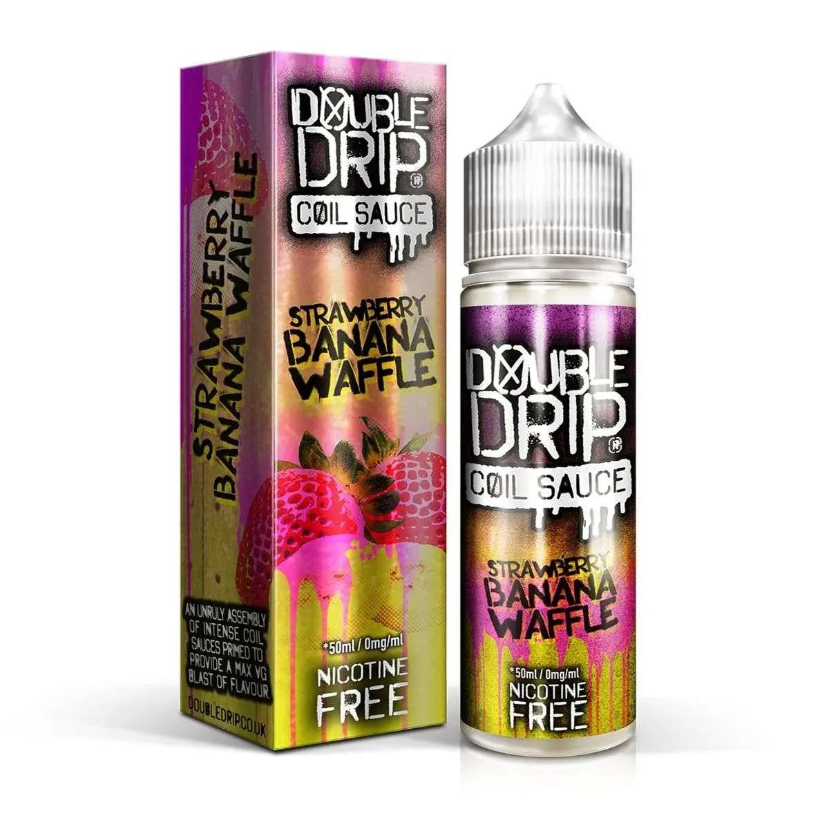 Double Drip E Liquid - Strawberry Banana Waffle - 50ml - Absolute Vape