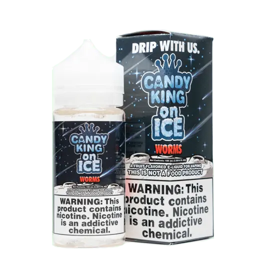 Candy King E Liquid - Sour Worms On Ice - 100ml - Absolute Vape
