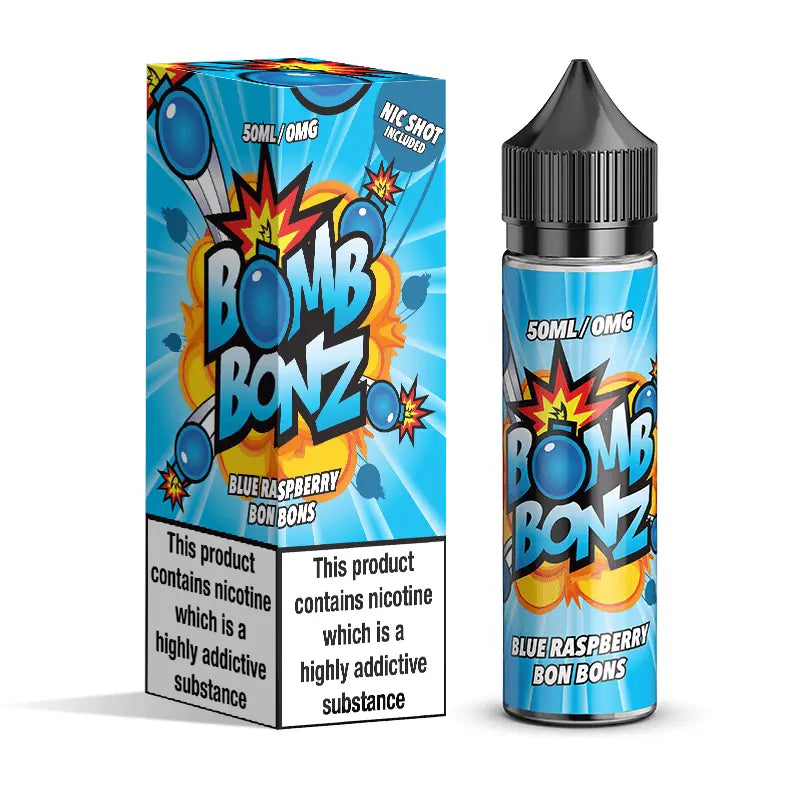 Bomb Bonz E Liquid - Blue Raspberry - 50ml - Absolute Vape