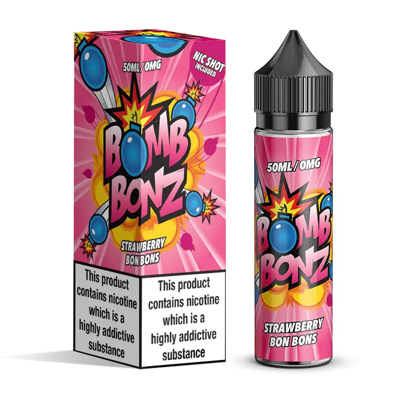 Bomb Bonz E Liquid - Strawberry - 50ml - Absolute Vape