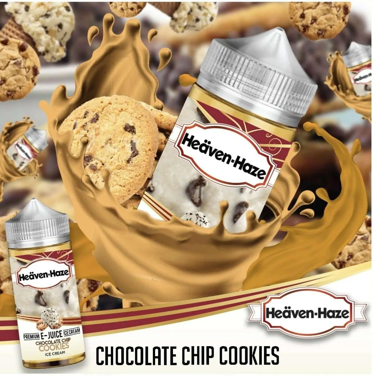Heaven Haze E Liquid - Chocolate Chip Cookies - 100ml - Absolute Vape