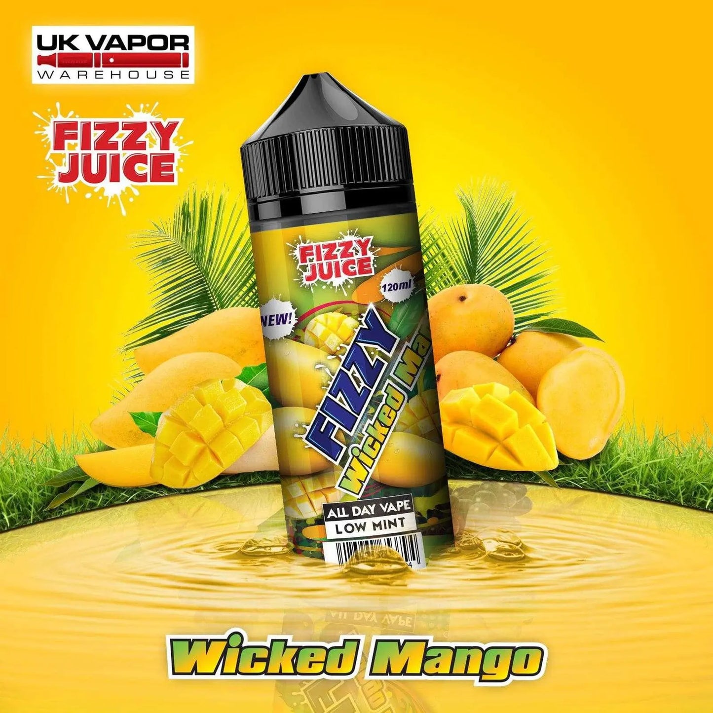 Fizzy Wicked Mango Shortfill E-Liquid by Mohawk & Co Fizzy 100ml - Absolute Vape