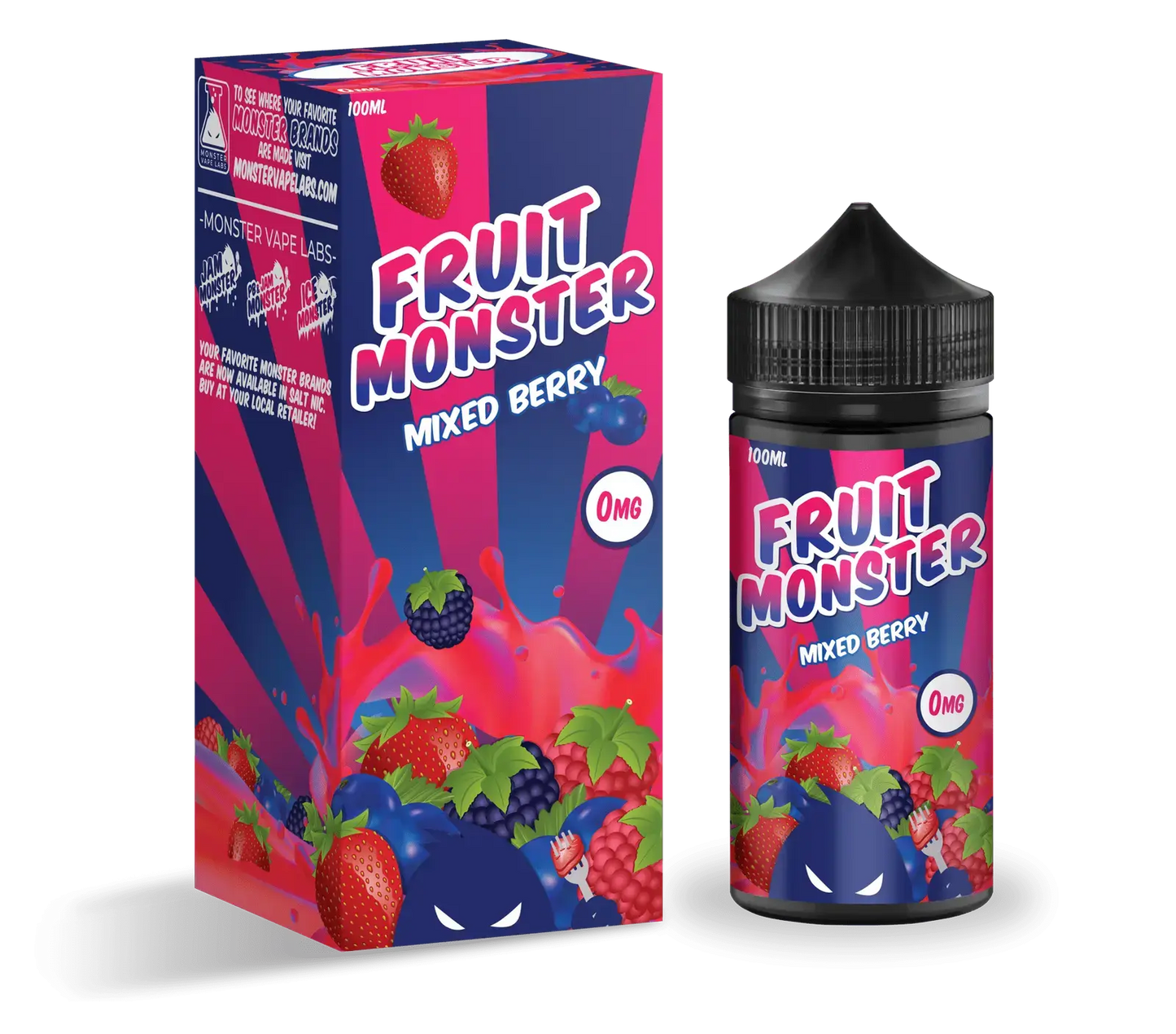 Fruit Monster E Liquid - Mixed Berry - 100ml - Absolute Vape