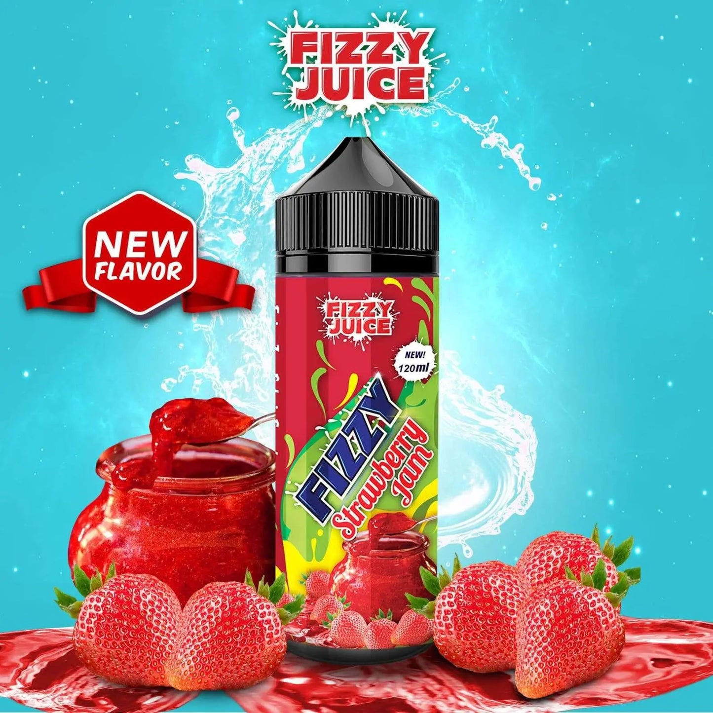 Strawberry Jam Shortfill E-Liquid by Mohawk & Co Fizzy 100ml - Absolute Vape