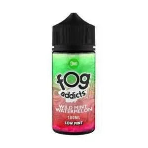 Fog Addicts E Liquid - Wild Mint Watermelon - 100ml - 2 x 18mg Nic Shot = 3mg - Absolute Vape