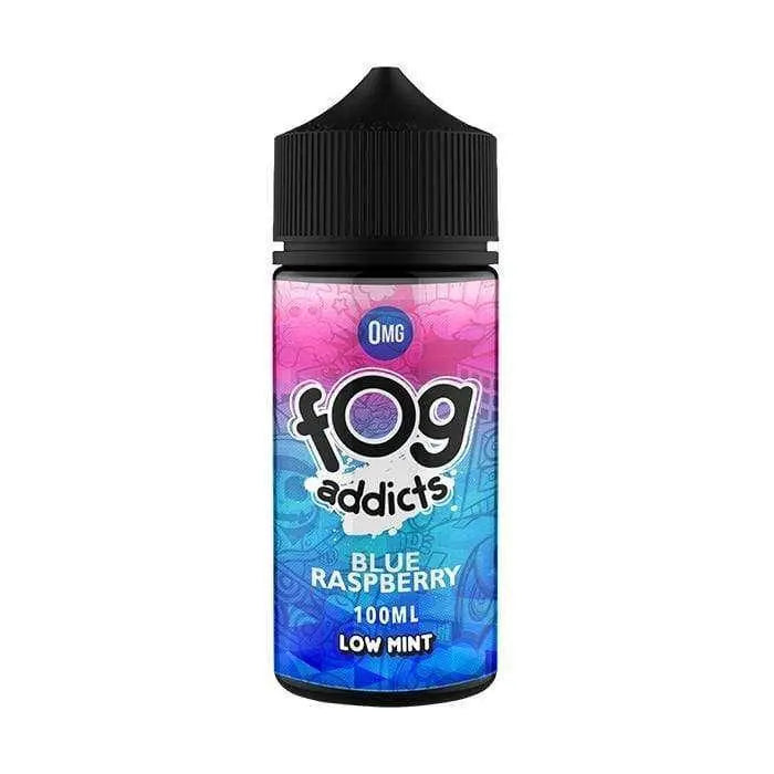 Fog Addicts E Liquid - Blue Raspberry - 100ml - 2 x 18mg Nic Shot = 3mg - Absolute Vape