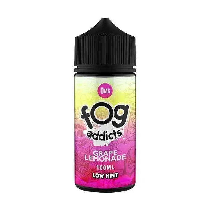 Fog Addicts E Liquid - Grape Lemonade - 100ml - 2 x 18mg Nic Shot = 3mg - Absolute Vape