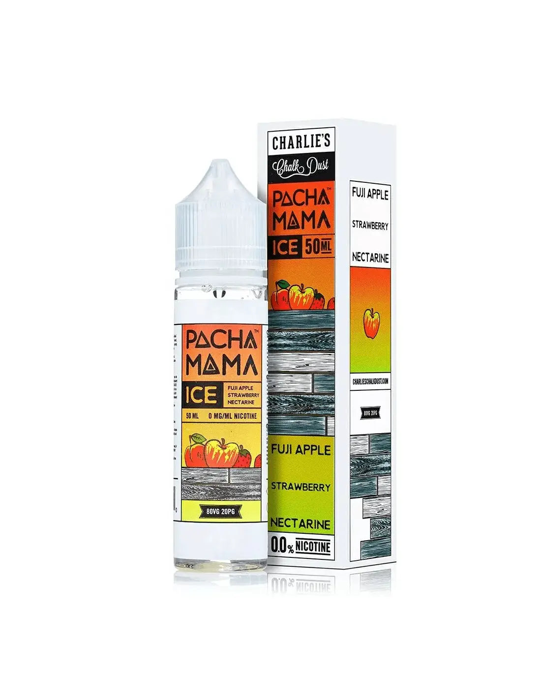 Pacha Mama E Liquid - Fuji Apple, Strawberry and Nectarine Ice - 50ml - Absolute Vape