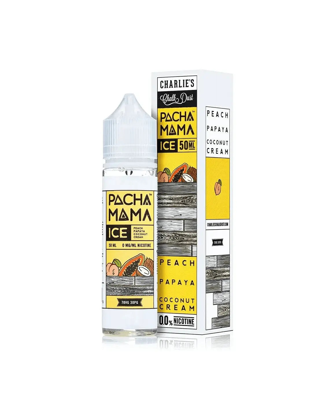 Pacha Mama E Liquid - Peach, Papaya and Coconut Ice - 50ml - Absolute Vape