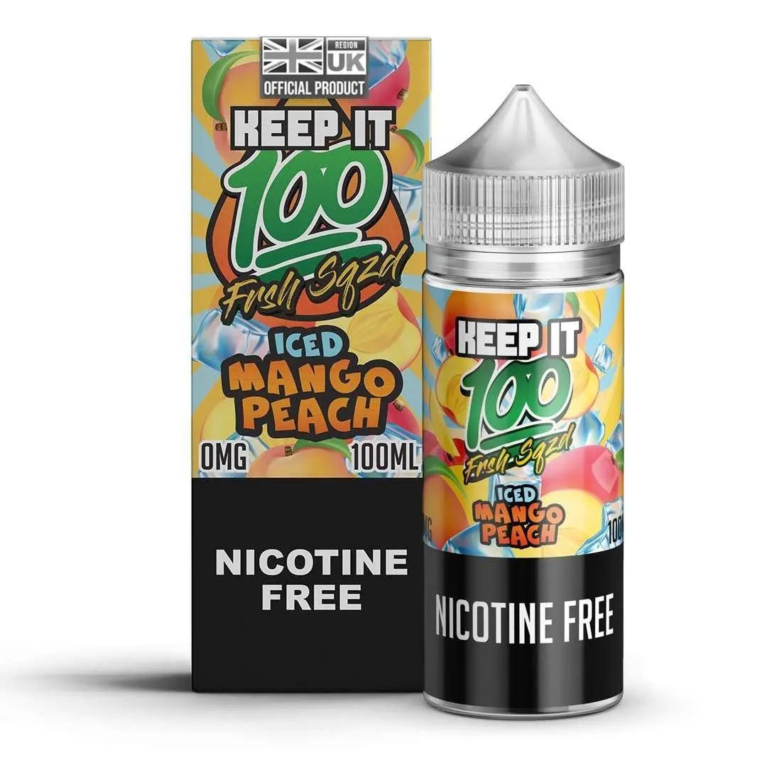 Keep It 100 E Liquid - Iced Mango Peach Frsh Sqzd - 100ml - Absolute Vape