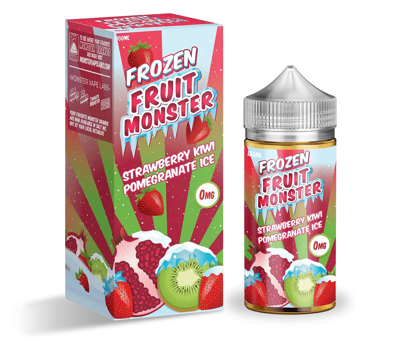 Frozen Fruit Monster E Liquid - Strawberry Kiwi Pomegranate Ice - 100ml - Absolute Vape