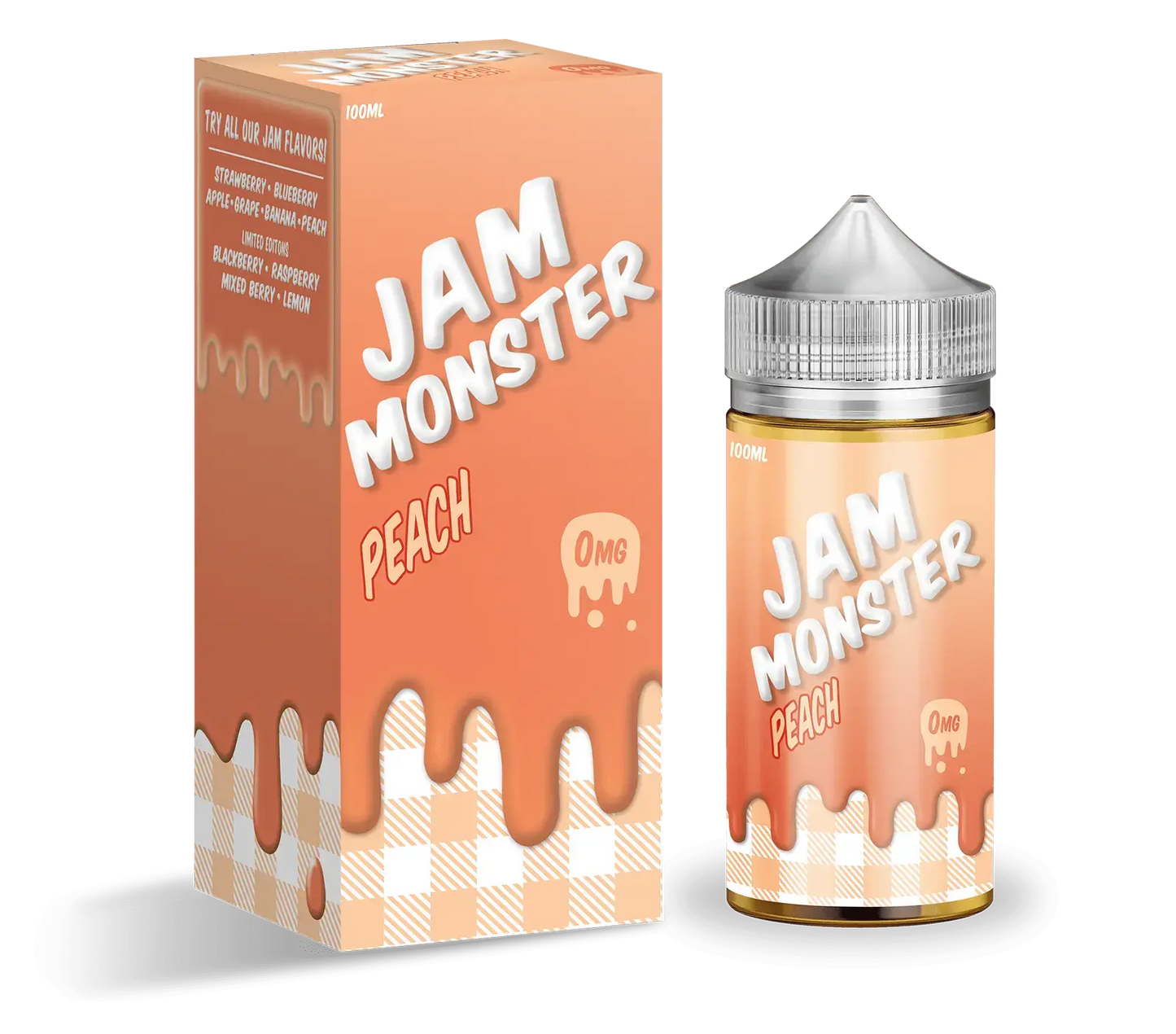 Jam Monster E Liquid - Peach - 100ml - Absolute Vape