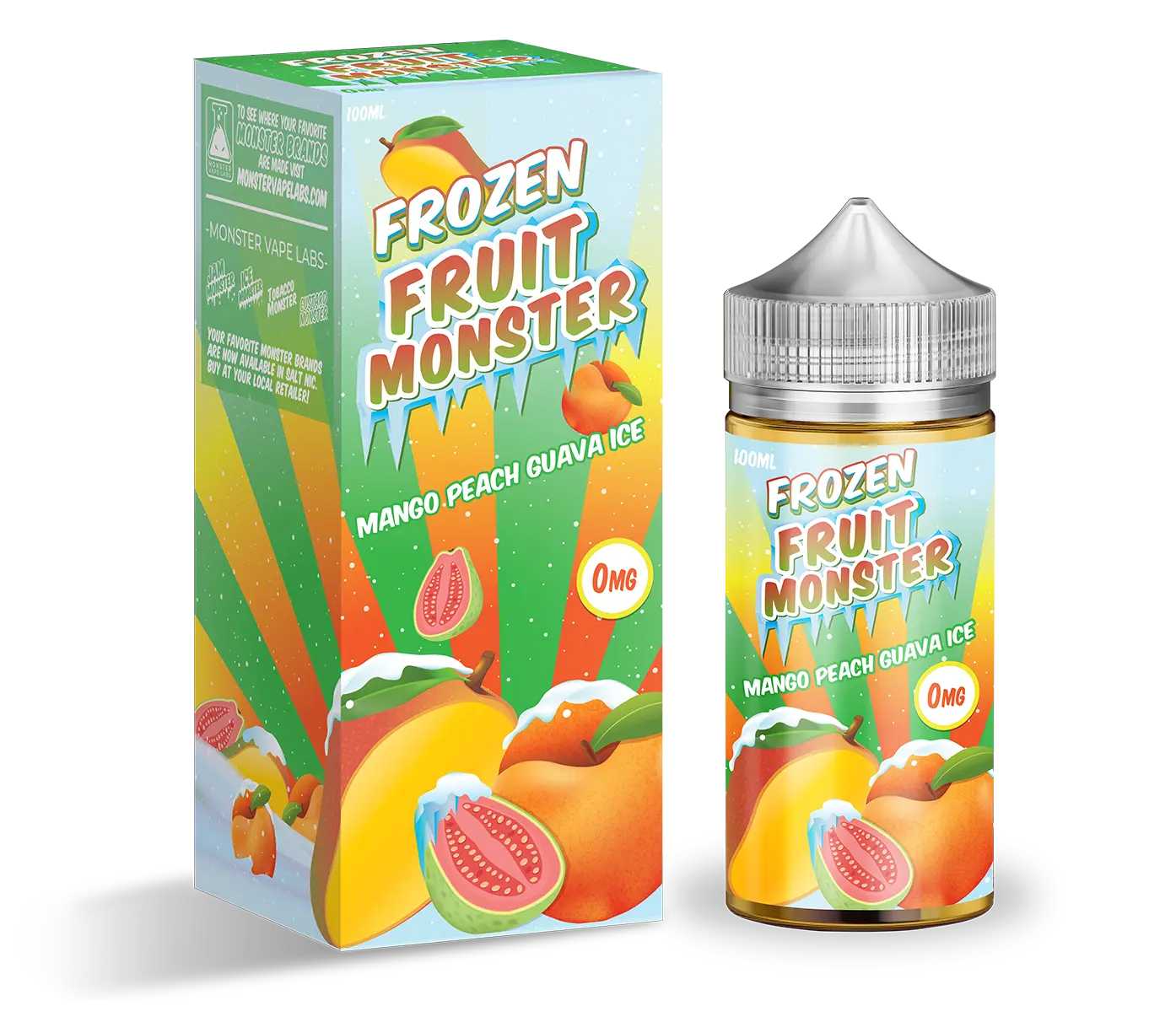 Frozen Fruit Monster E Liquid - Mango Peach Guava Ice - 100ml - Absolute Vape
