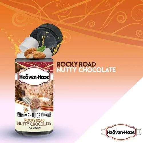 Heaven Haze E Liquid - Rocky Road Nutty Chocolate - 100ml - Absolute Vape