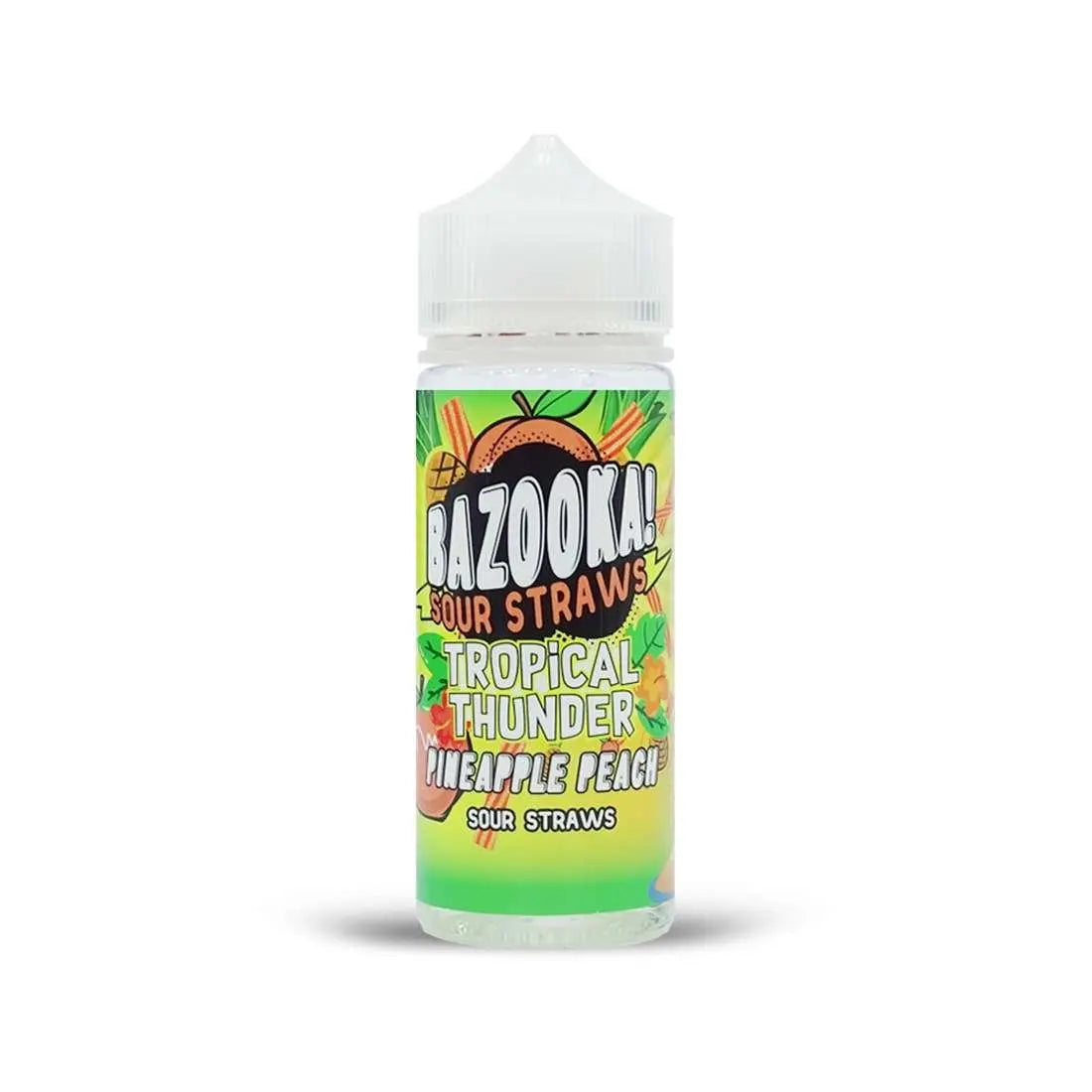 Bazooka E Liquid - Pineapple Peach Sour Straws Tropical Thunder - 100ml - Absolute Vape