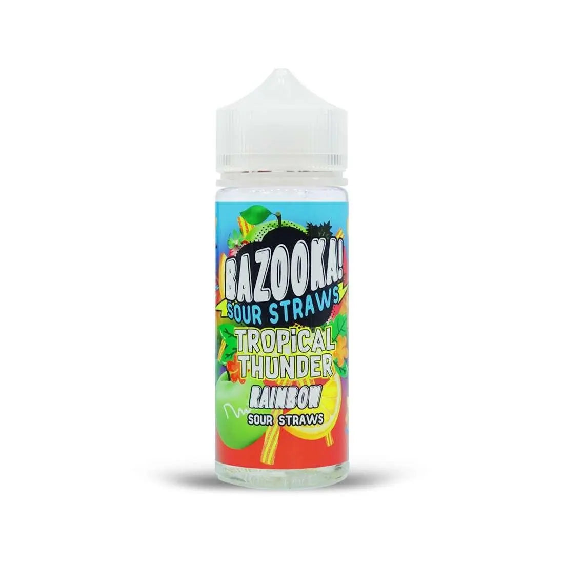 Bazooka E Liquid - Rainbow Sour Straws Tropical Thunder - 100ml - Absolute Vape