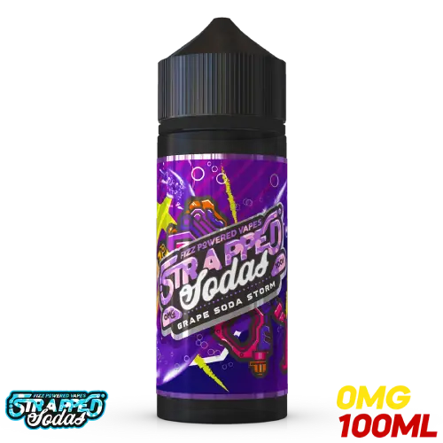 Strapped E Liquid - Grape Soda Storm - 100ml - Absolute Vape