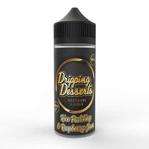 Dripping Desserts E Liquid - Rice Pudding & Raspberry Jam - 100ml - Absolute Vape