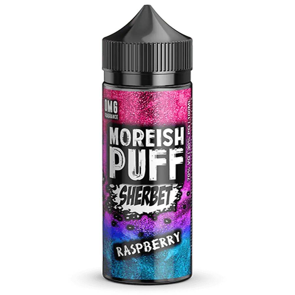 Moreish Puff E Liquid - Raspberry Sherbet - 100ml - Absolute Vape