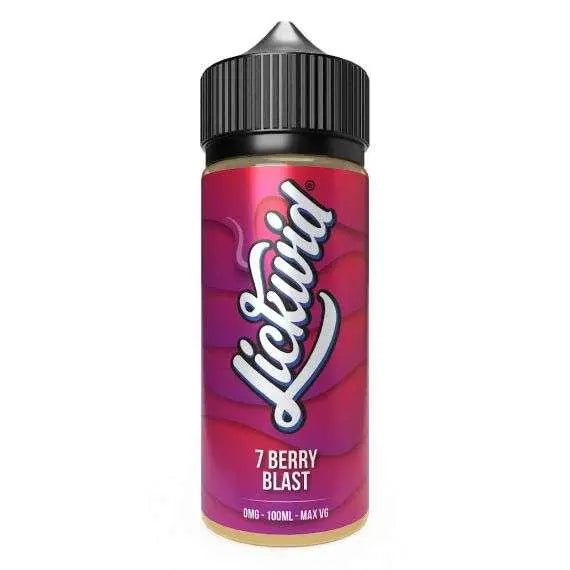 Lickwid E Liquid - 7 Berry Blast - 100ml - Absolute Vape