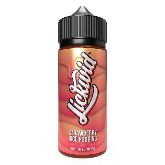 Lickwid E Liquid - Strawberry Rice Pudding - 100ml - Absolute Vape