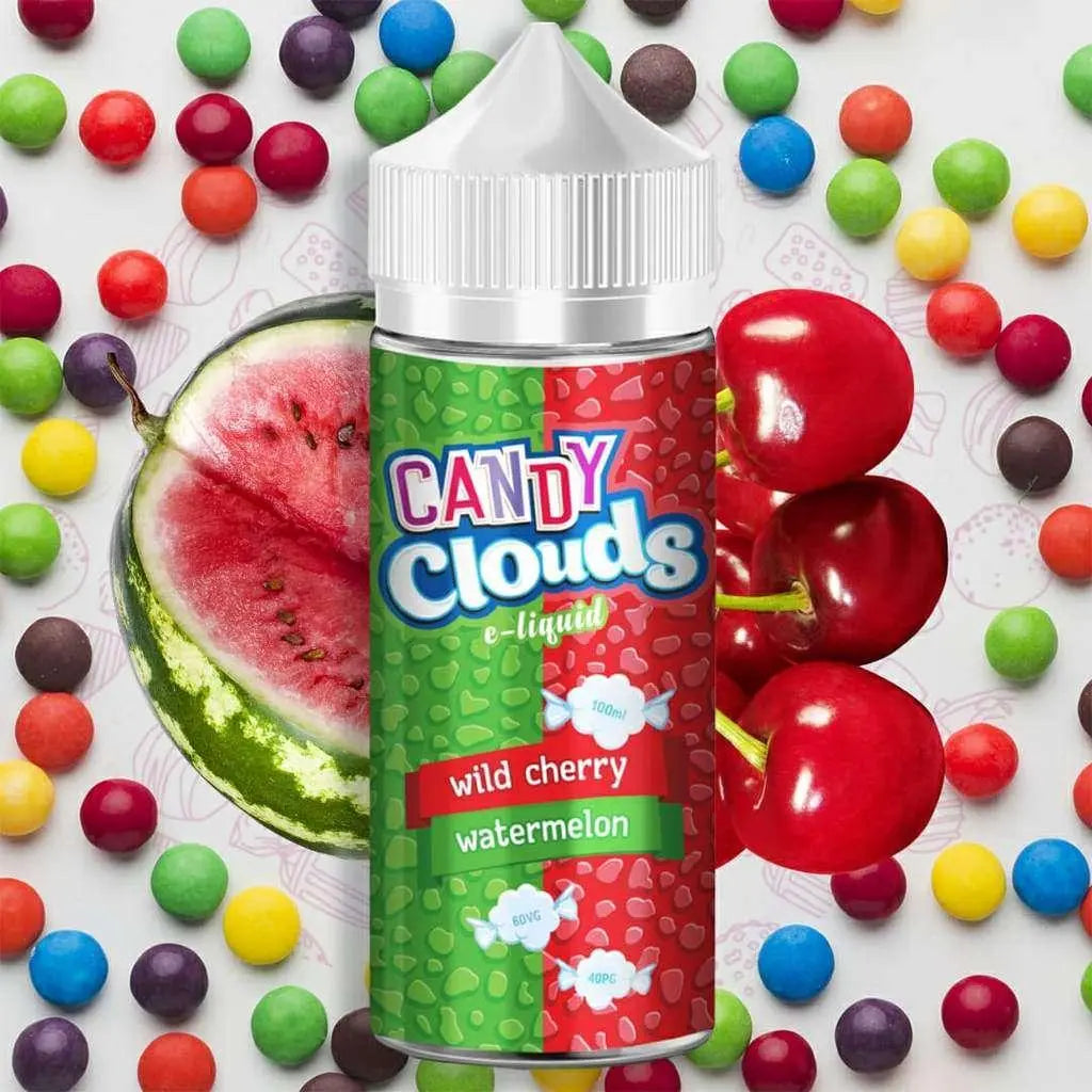 Candy Clouds E liquid - Wild Cherry Watermelon - 100ml - Absolute Vape