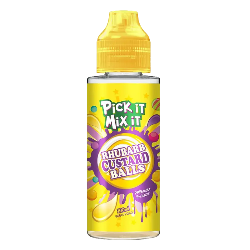 Pick iT Mix iT E liquid - Rhubarb Custard Balls - 100ml - Absolute Vape