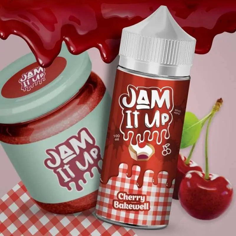 Jam It Up E liquid - Cherry Bakewell - 100ml - Absolute Vape