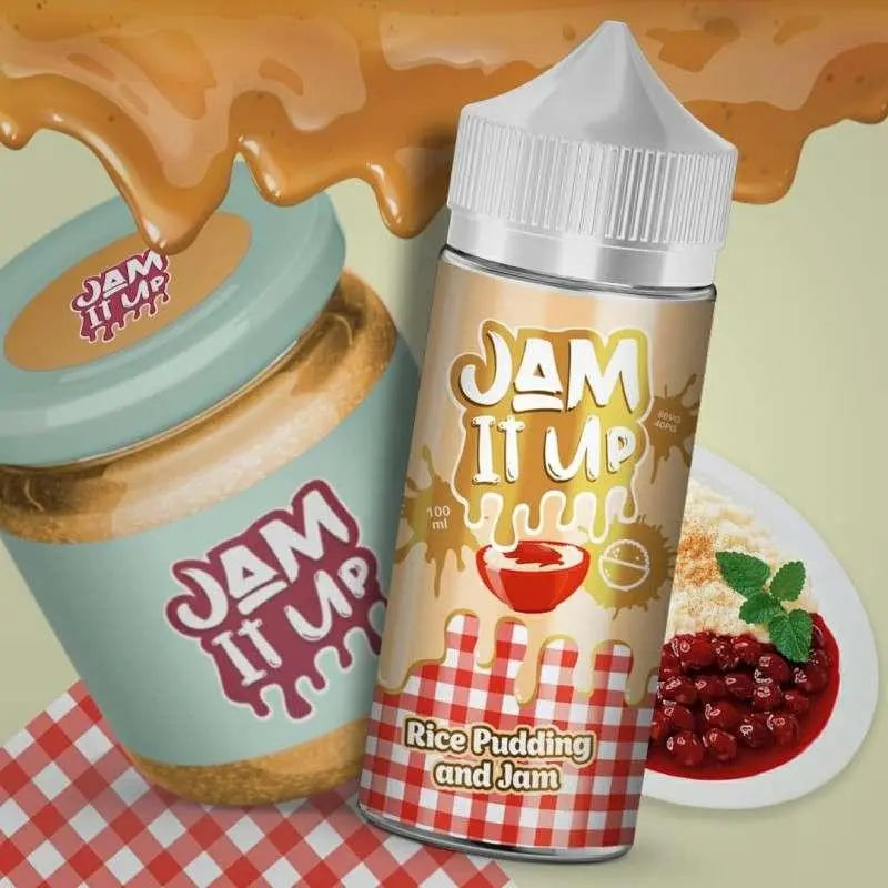 Jam It Up E liquid - Rice Pudding & Jam - 100ml - Absolute Vape
