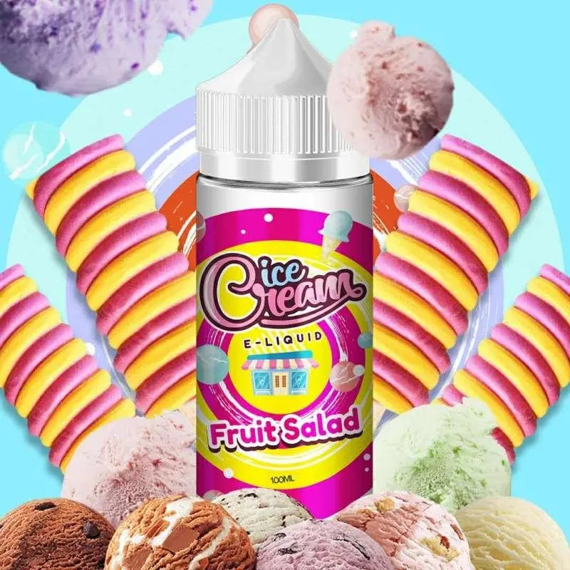 Ice Cream E liquid - Fruit Salad - 100ml - Absolute Vape