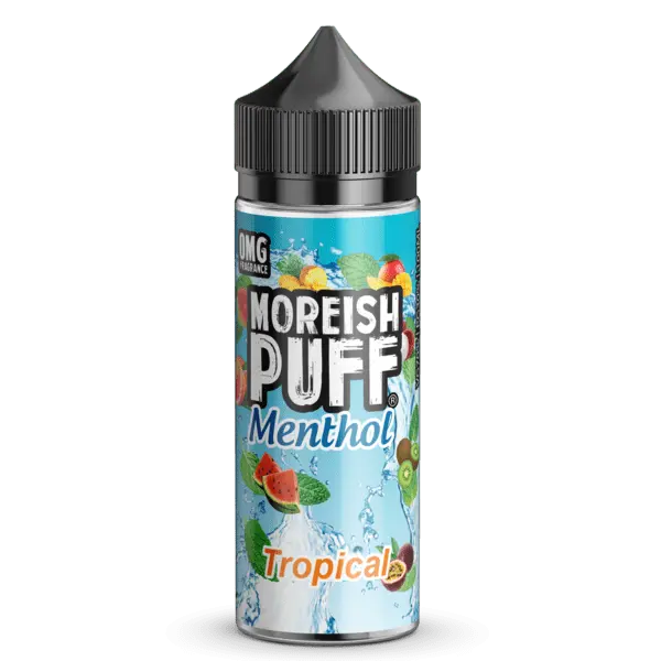 Moreish Puff Menthol E Liquid - Tropical - 100ml - Absolute Vape
