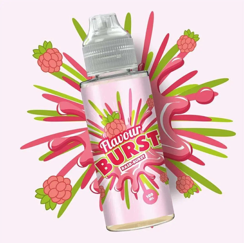 Flavour Burst E Liquid - Rasb Burst - 100ml - Absolute Vape