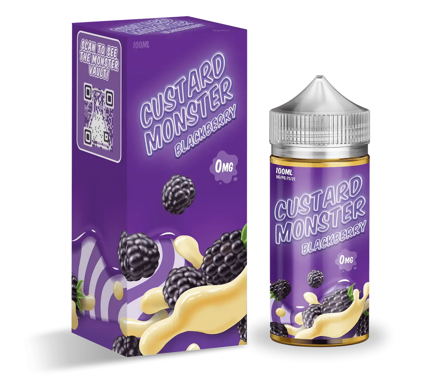 Custard Monster E Liquid - Blackberry Custard - 100ml - Absolute Vape