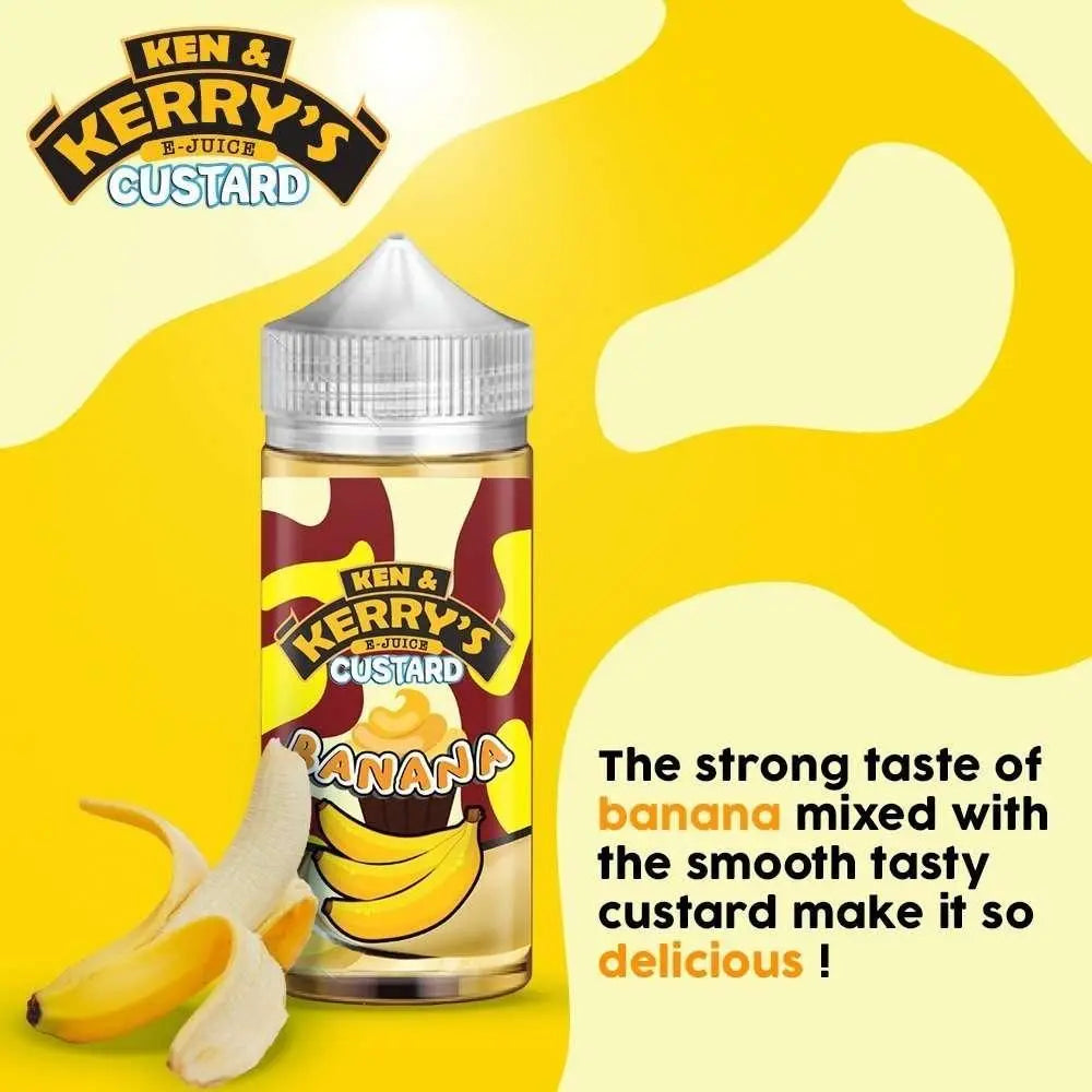 Ken & Kerry's E Liquid Custard - Banana - 100ml - Absolute Vape