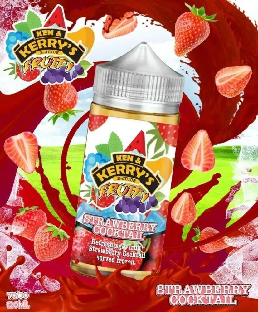 Ken & Kerry's E Liquid Fruity - Strawberry Cocktail - 100ml - Absolute Vape