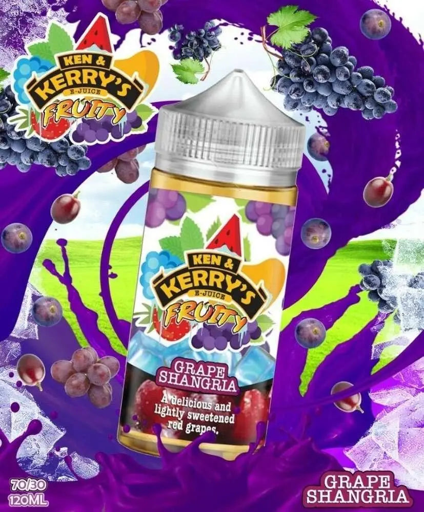 Ken & Kerry's E Liquid Fruity - Grape Shangria - 100ml - Absolute Vape
