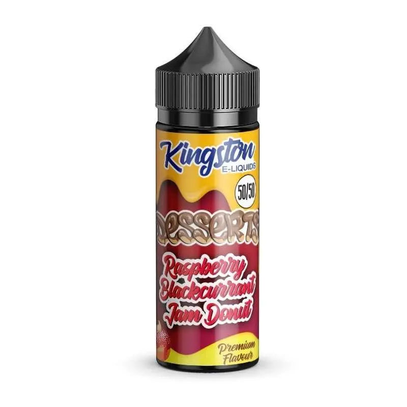 Kingston Desserts 50/50 - Raspberry Blackcurrant Jam Donut - 100ml - Absolute Vape