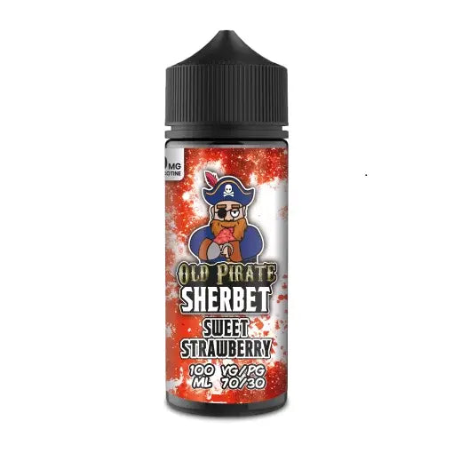 Old Pirate E Liquid Sherbet - Sweet Strawberry - 100ml - Absolute Vape