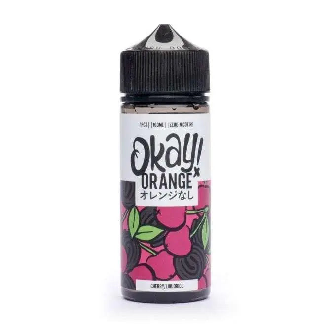 Okay ! Orange E Liquid - Cherry Liquorice - 100ml - Absolute Vape