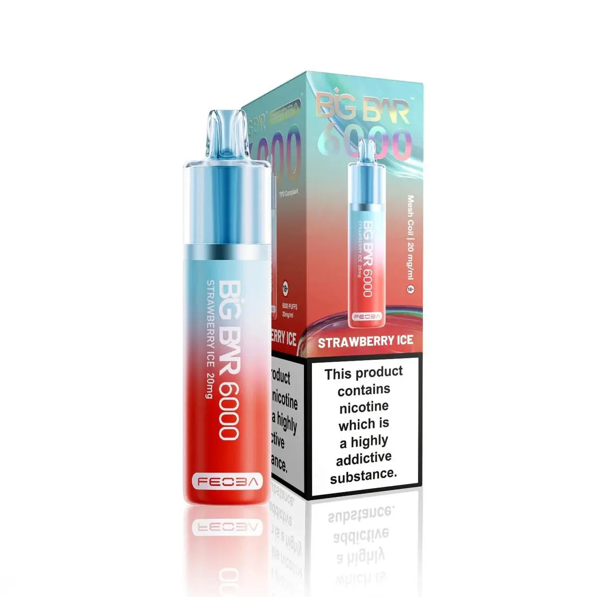 Feoba Big Bar 6000 Puffs Disposable Vape 20mg Feoba Big Bar 6000