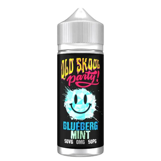 Old Skool Party 100ml Shortfill - Blue Raspberry Popping Candy 50VG/50PG Old Skool Party