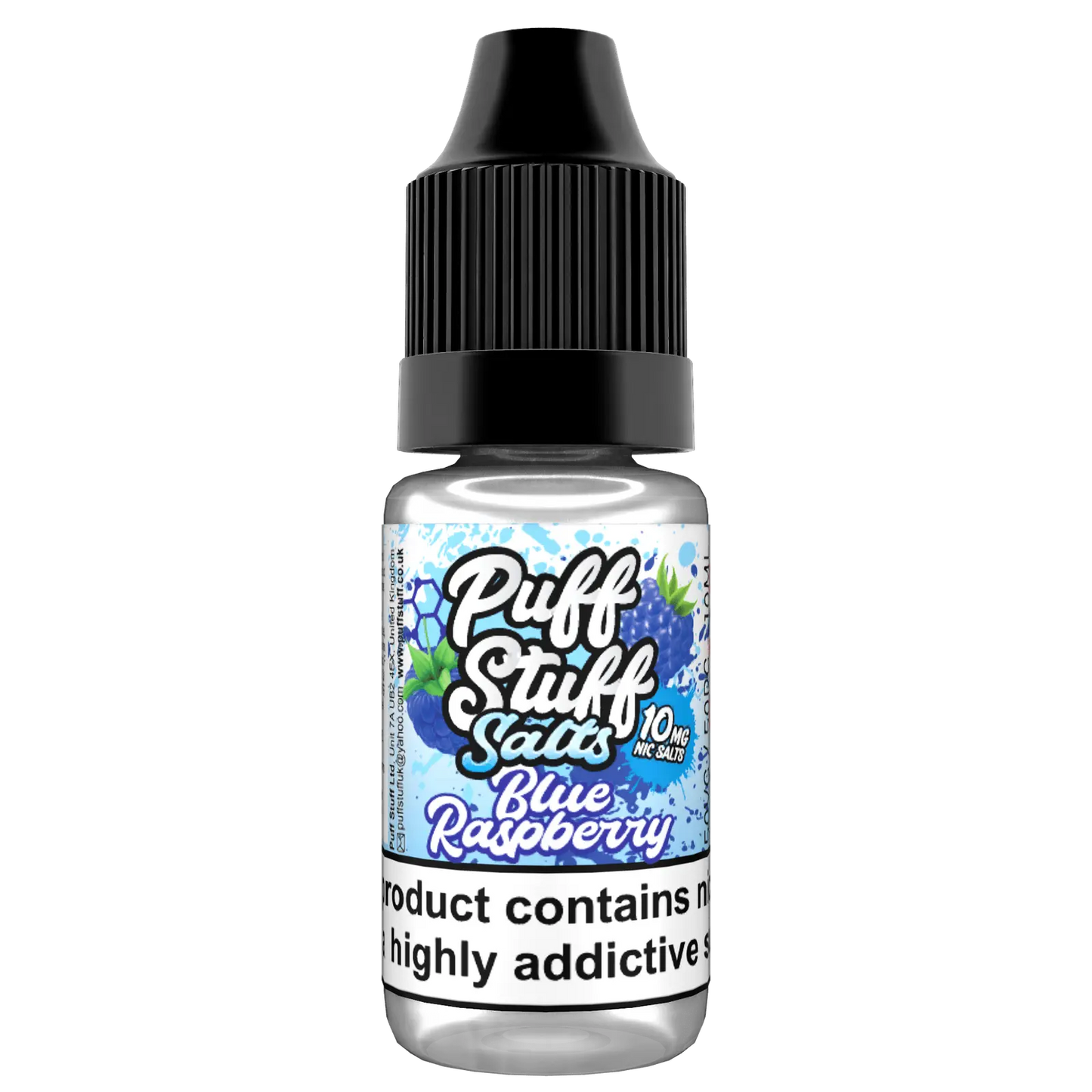 Puff Stuff Salts - Blue Raspberry - 10ml nic Salt
