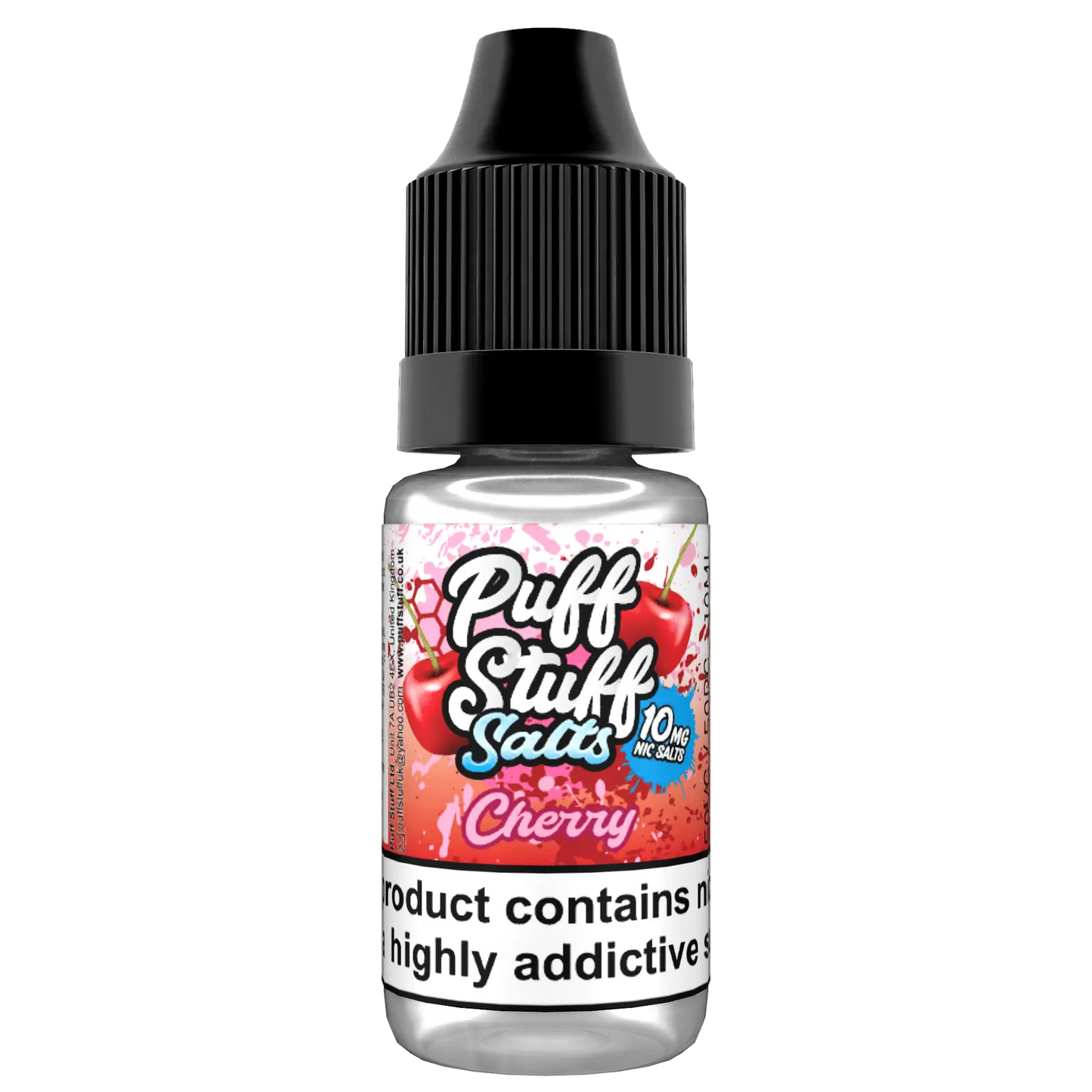 Puff Stuff Salts - Cherry - 10ml nic Salt