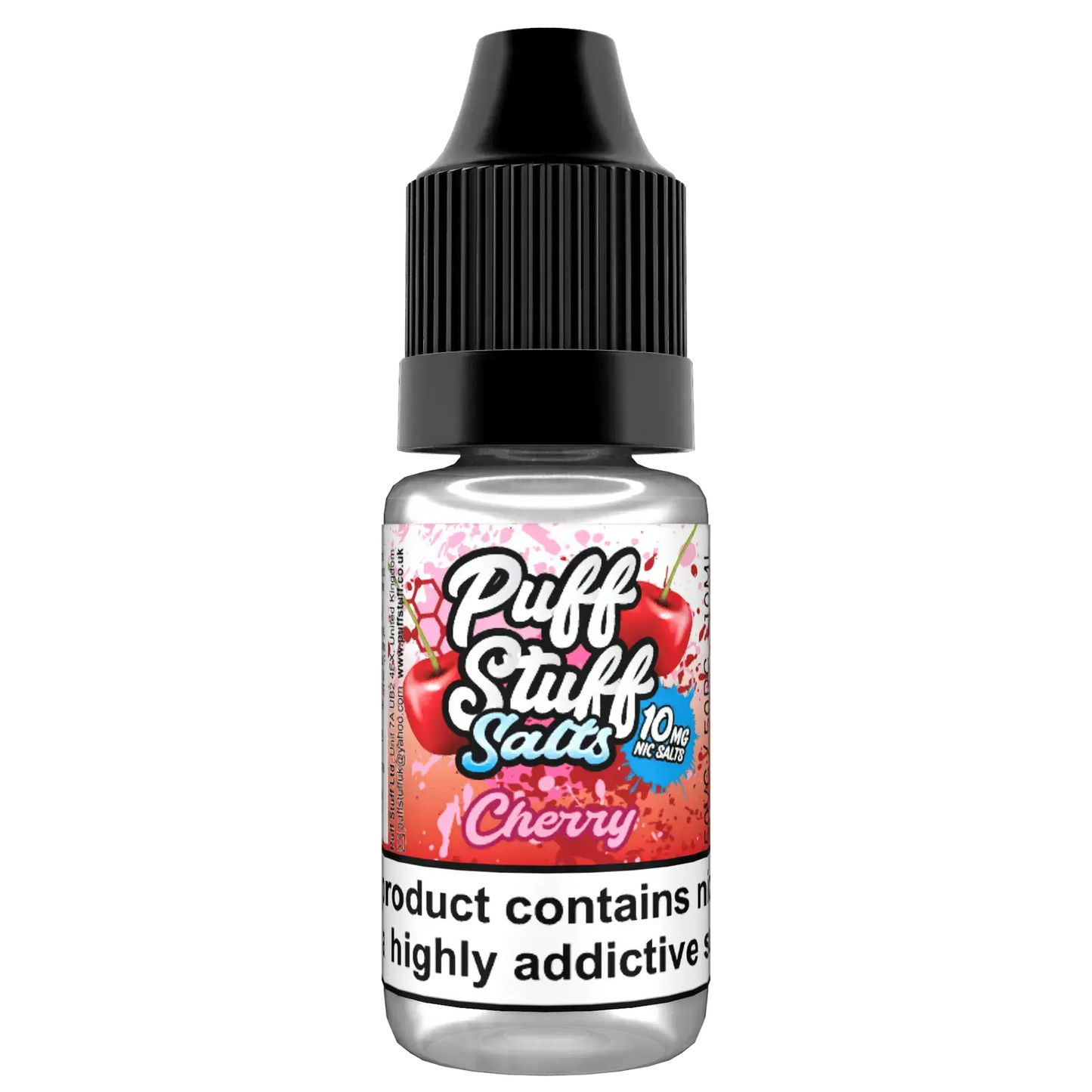 Puff Stuff Salts - Cherry - 10ml nic Salt