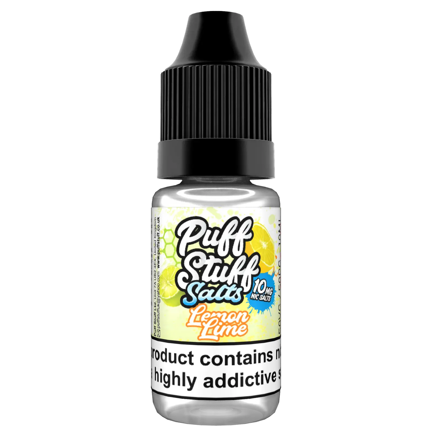 Puff Stuff Salts - Lemon Lime - 10ml nic Salt